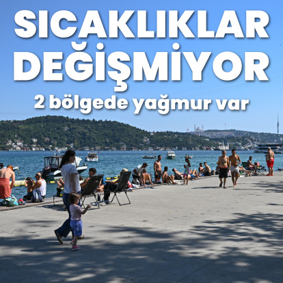 2 bölgede yağmur, sıcaklıklar aynı