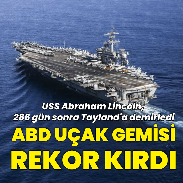 ABD uçak gemisi rekor kırdı
