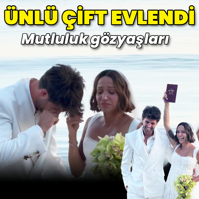 Ünlü çift evlendi