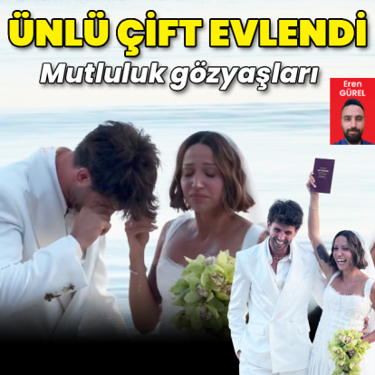 Ünlü çift evlendi
