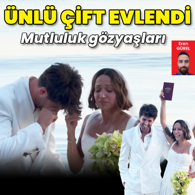 Ünlü çift evlendi