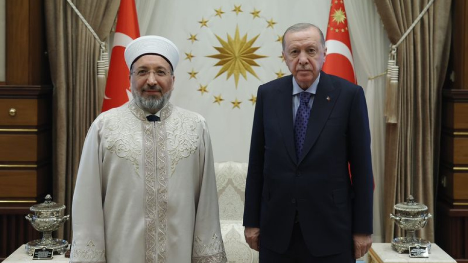 Cumhurbaşkanı Erdoğan, Diyanet İşleri Başkanı Arpaguş'u kabul etti