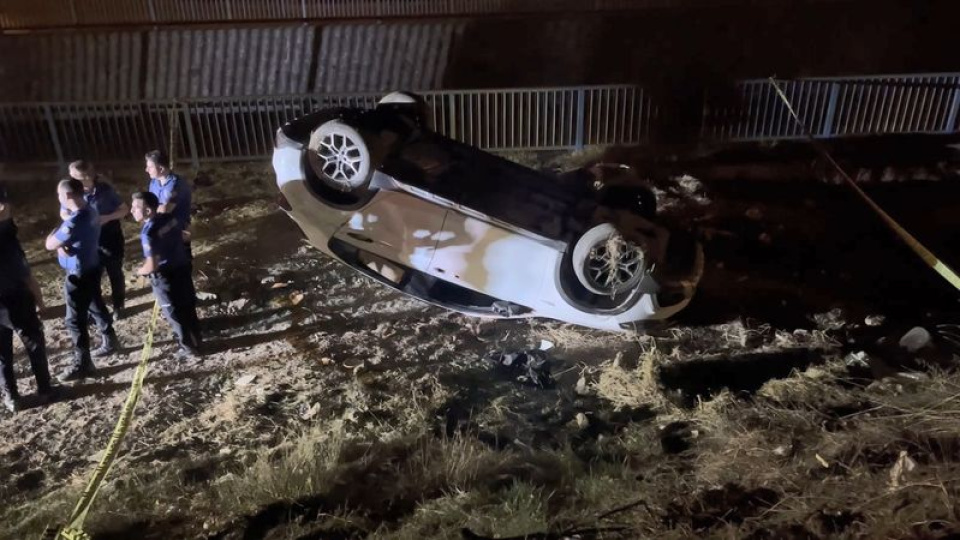 Şarampole devrilen otomobilin sürücüsü öldü