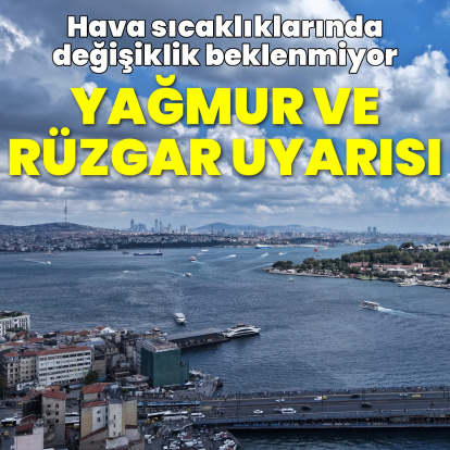 Karadeniz'e yağmur, Marmara ve Ege'ye rüzgar uyarısı