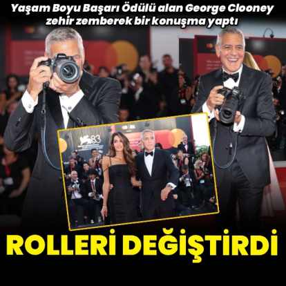 George Clooney çekiyor, gülümseyin!