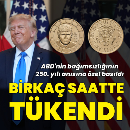 Trump portreli 1 dolarlık madeni para basıldı