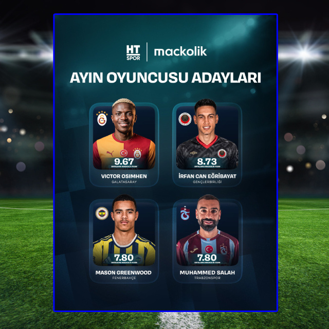 HT Spor, Süper Lig'de ayın futbolcusunu seçiyor!