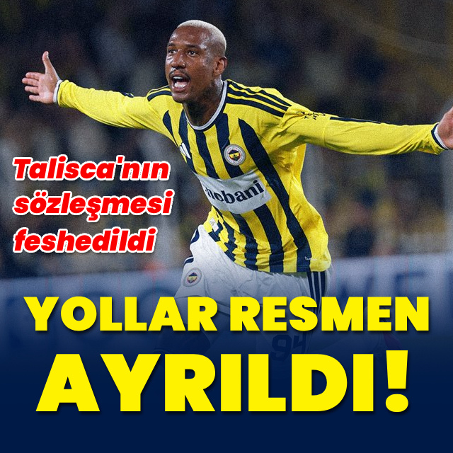 F.Bahçe'de Talisca ile yollar ayrıldı!