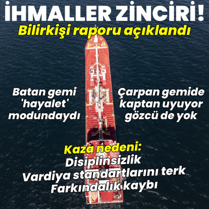 İki gemide de hatalar ve ihmaller zinciri