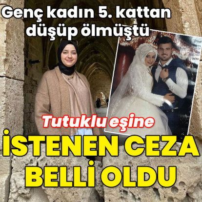 Genç kadın 5. kattan düşüp ölmüştü... Eşine istenen ceza belli oldu!