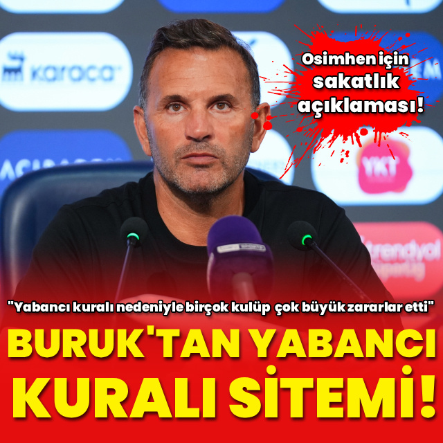 Okan Buruk'tan yabancı kuralı sitemi!