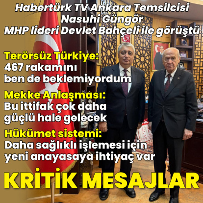 Bahçeli'den kritik açıklamalar