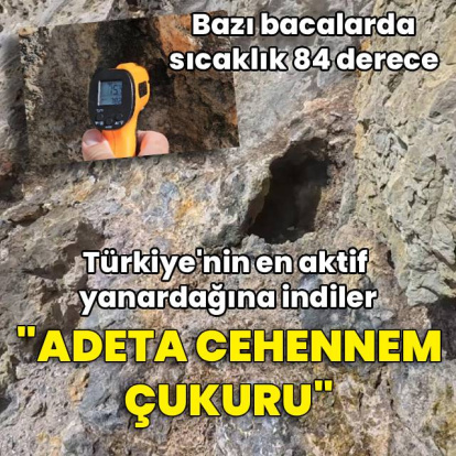 Tendürek Dağı'nın kraterine indiler: Adeta cehennem çukuru