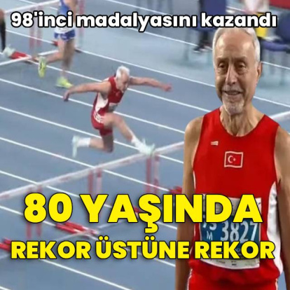 80 yaşında rekor üstüne rekor!