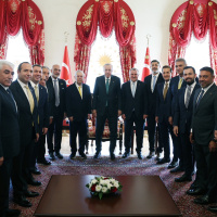 Cumhurbaşkanı Erdoğan 4 kulüp başkanını kabul etti