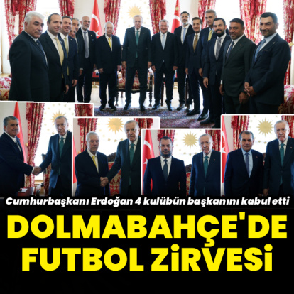 Cumhurbaşkanı Erdoğan 4 kulüp başkanını kabul etti
