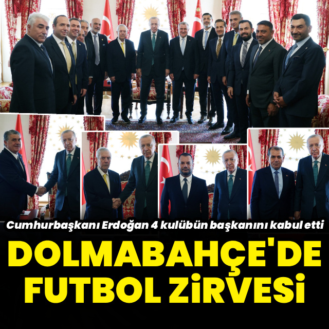 Cumhurbaşkanı Erdoğan 4 kulüp başkanını kabul etti