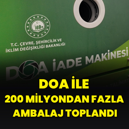 DOA ile 200 milyondan fazla ambalaj toplandı