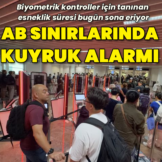 AB sınırlarında kuyruk alarmı