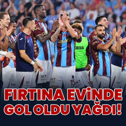 Trabzonspor evinde gol oldu yağdı