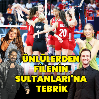 Ünlülerden Filenin Sultanları'na tebrik