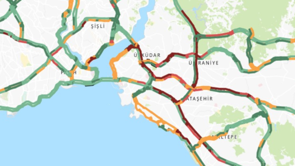 İstanbul'da trafik yoğunluğu başladı!