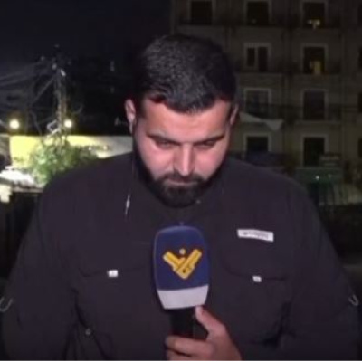 Muhabire canlı yayında saldırı kamerada