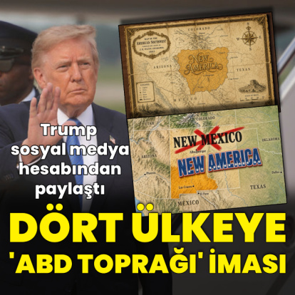 4 ülkeyi ABD toprağı olarak gösterdi