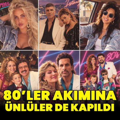 80'ler akımına ünlüler de kapıldı