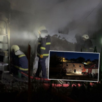 Karı koca çift alevlerin arasında kaldı