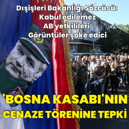 'Bosna Kasabı' için düzenlenen cenaze törenine tepki