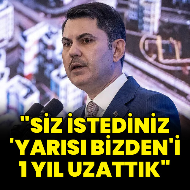 Bakan Kurum'dan Yarısı Bizden paylaşımı