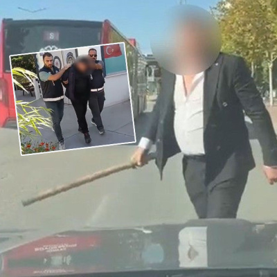 Lüks araçtan sopayla inmişti... Kâbusu yaşadı!