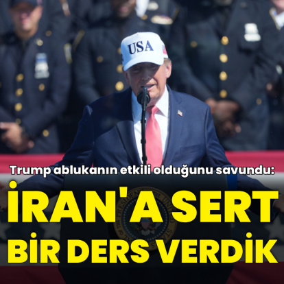 Trump: İran'a sert bir ders verdik