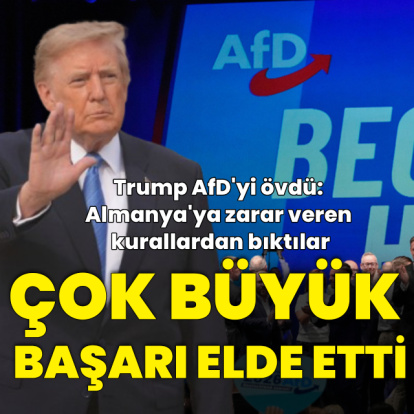 Trump'tan AfD'ye: Çok büyük bir başarı elde etti