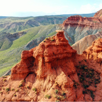 Doğal aşınmalar sonucu şekillendi! Arizona değil Kağızman