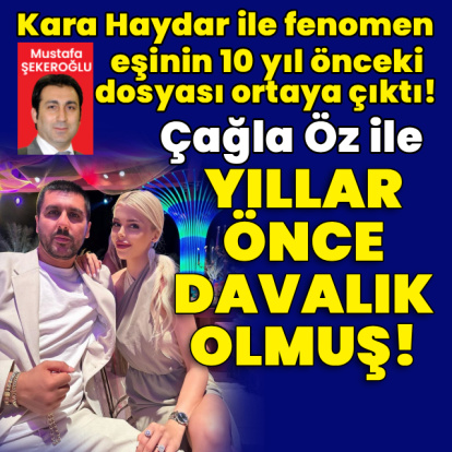 Kara Haydar ile fenomen eşinin 10 yıl önceki dava dosyası ortaya çıktı!