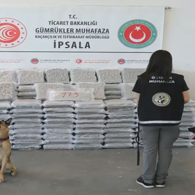 387 kilo uyuşturucu ele geçirildi