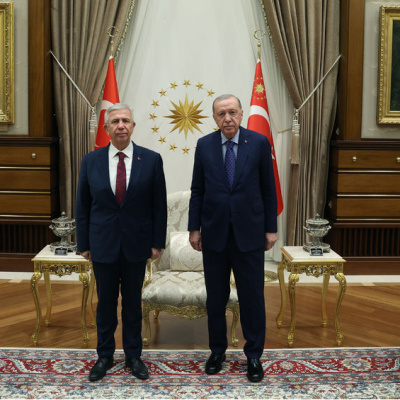 Cumhurbaşkanı Erdoğan, Mansur Yavaş'ı kabul etti