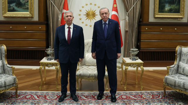 Cumhurbaşkanı Erdoğan, Mansur Yavaş'ı kabul etti