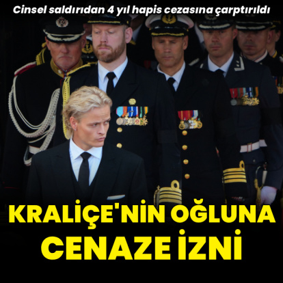 Kelepçesi çıkarıldı, cenazeye koştu