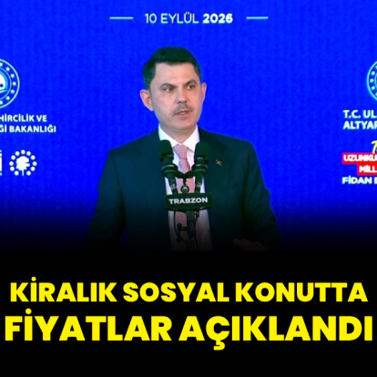 Kiralık sosyal konutta fiyatlar açıklandı