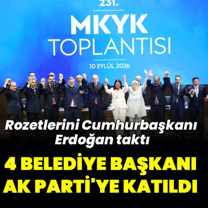 4 belediye başkanı AK Parti’ye katıldı