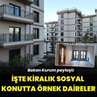 İşte kiralık sosyal konutlarda örnek daireler
