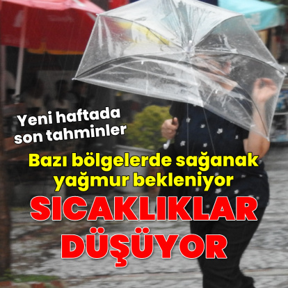 Hava sıcaklıkları 4 ila 8 derece azalacak