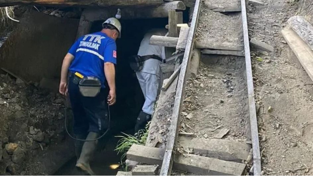 Ruhsatsız maden ocağında yüksekten düşen işçi öldü