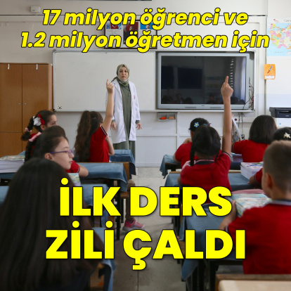 İlk ders zili çaldı!