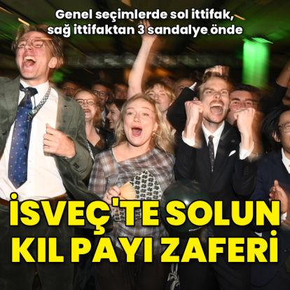 İsveç'te sol ittifaktan kıl payı zafer