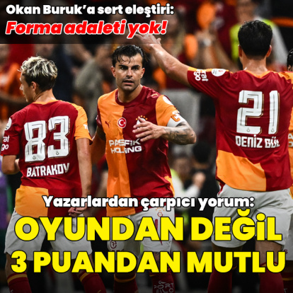 "Oyundan değil, 3 puandan mutlu"