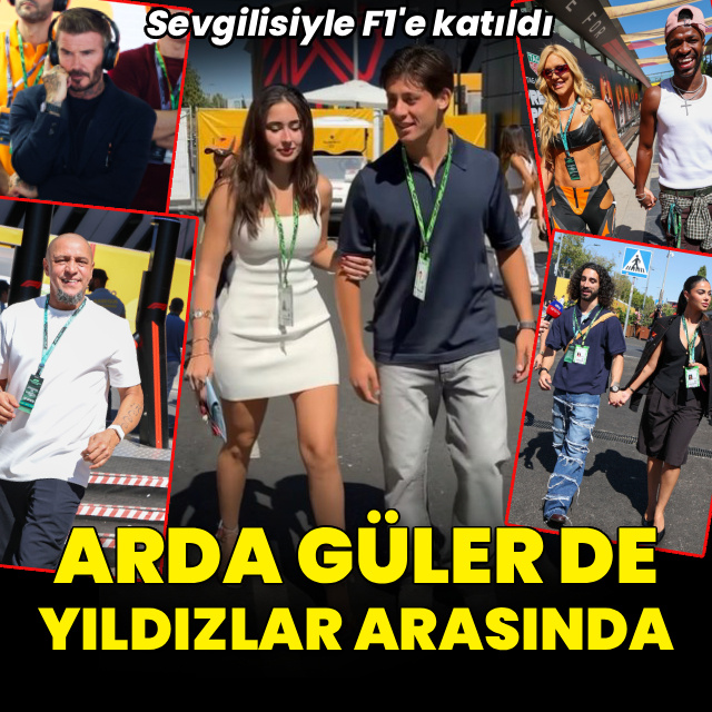 Arda Güler sevgilisiyle Formula 1'de